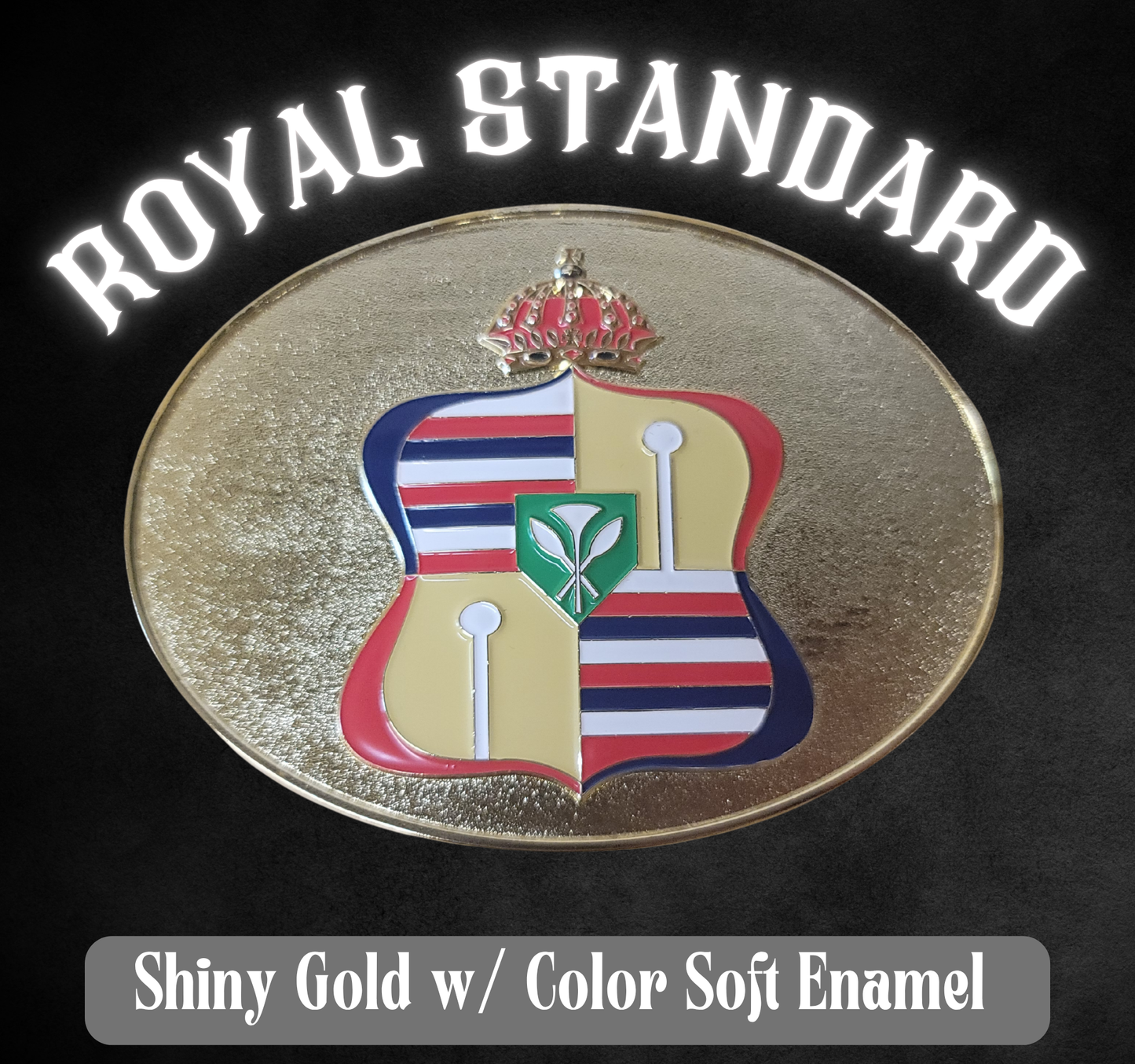 4.5" Royal Standard Shiny Gold and Color Enamel