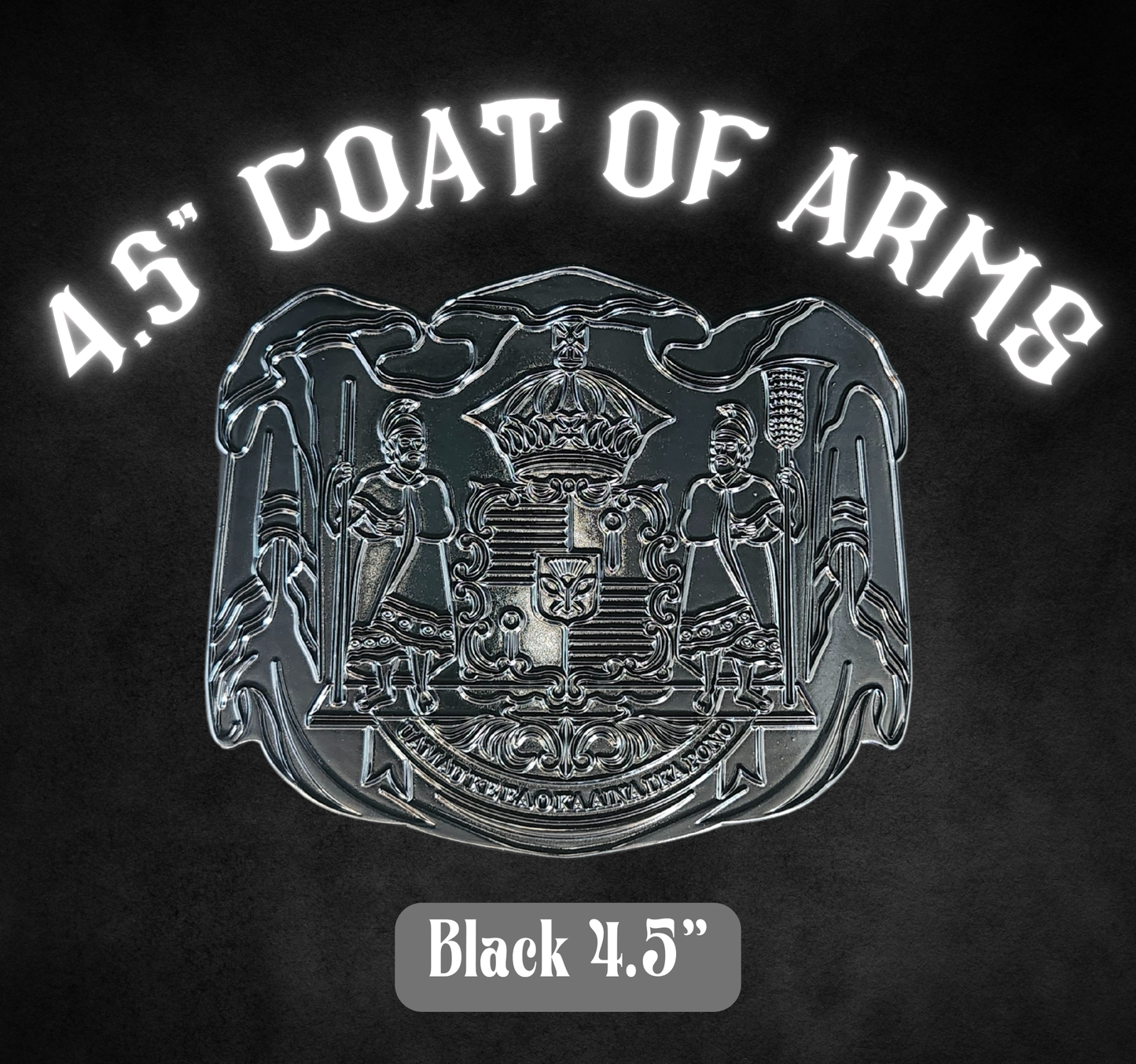 4.5" Coat of Arms Black.