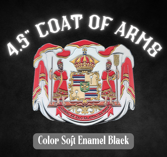 4.5" Coat of Arms Color Enamel Black