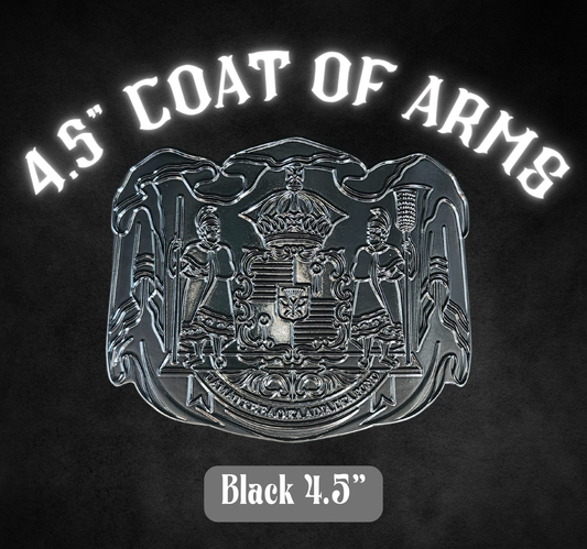 4.5" Coat of Arms Black.