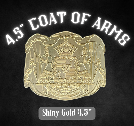 4.5" Coat of Arms Shiny Gold.